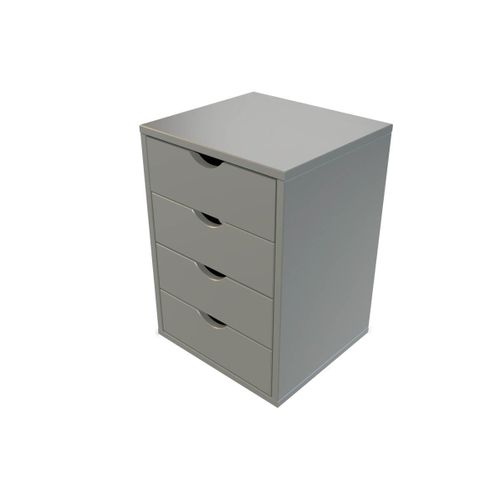 Caisson à Tiroirs 4 En Bois Massif
