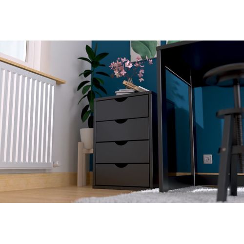 Caisson à Tiroirs 4 En Bois Massif