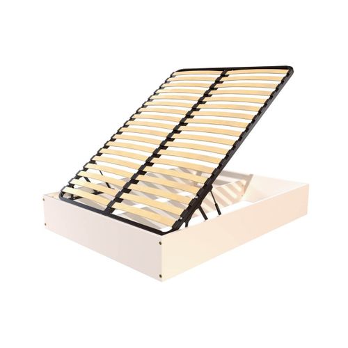 Lit Coffre 2 Places Bois Massif Robuste - 140x200