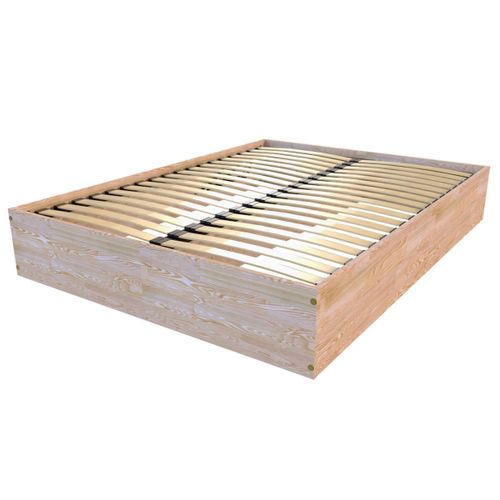 Lit Coffre 2 Places Bois Massif Robuste - 160x200