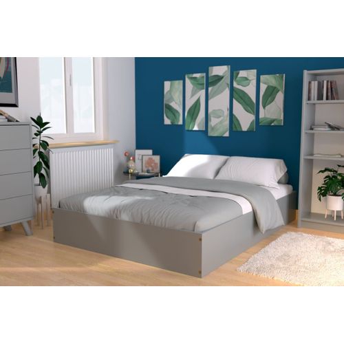 Lit Coffre 2 Places Bois Massif Robuste - 160x200