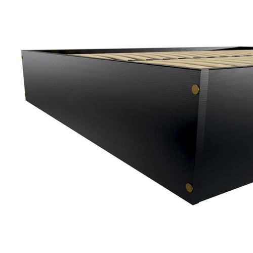 Lit Coffre 2 Places Bois Massif Robuste - 160x200