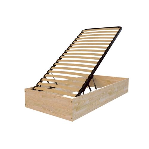 Lit Coffre 90x190 - 1 Place Bois Massif