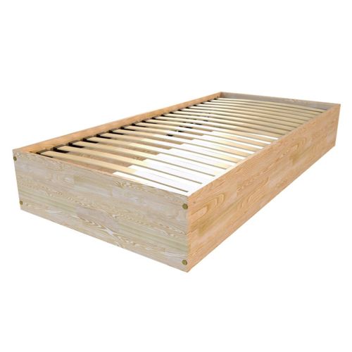 Lit Coffre 90x190 - 1 Place Bois Massif