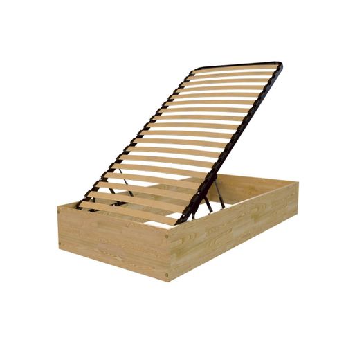 Lit Coffre 90x190 - 1 Place Bois Massif