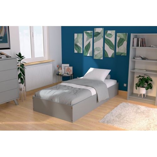 Lit Coffre 90x190 - 1 Place Bois Massif