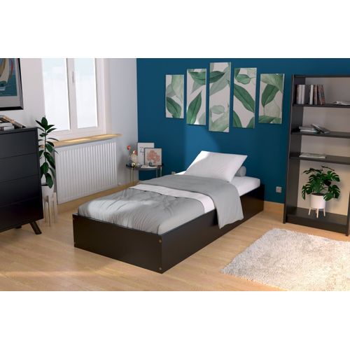 Lit Coffre 90x190 - 1 Place Bois Massif