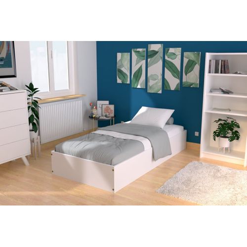 Lit Coffre 90x200 - 1 Place Bois Massif