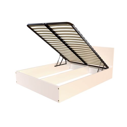 Lit Coffre 2 Places En Bois Avec Tête De Lit - 140x190