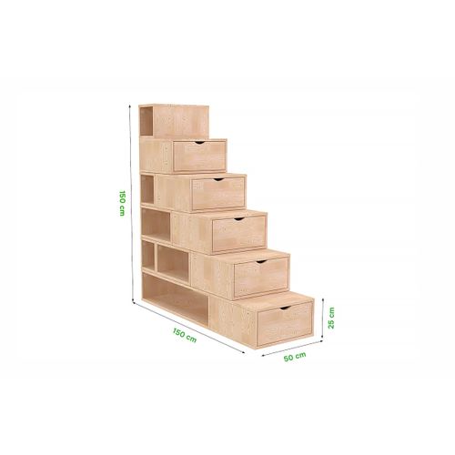 Escalier Cube De Rangement Hauteur 150cm