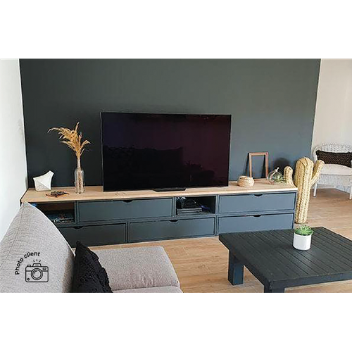 Cube De Rangement Bois 100x50 Cm + Tiroir