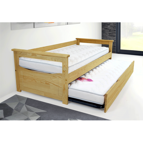 Lit Gigogne 80x200 Topaze Pin Massif