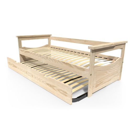 Lit Gigogne 90x200 Topaze Pin Massif