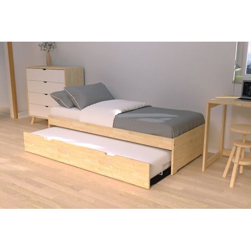Lit Gigogne 90x200 Malo Pin Massif