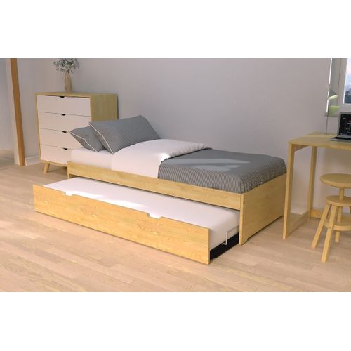 Lit Gigogne 90x200 Malo Pin Massif