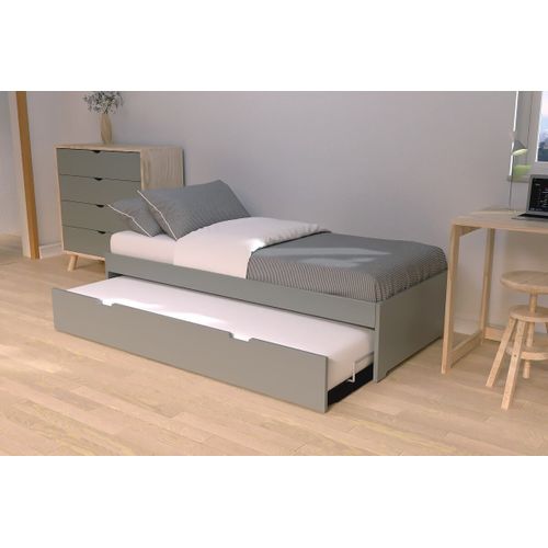 Lit Gigogne 90x200 Malo Pin Massif