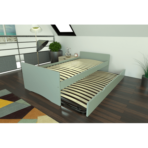 Lit Gigogne 80x200 Abc Pin Massif