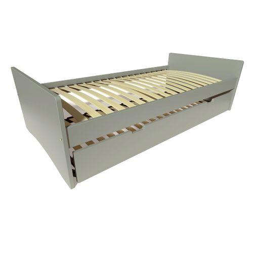 Lit Gigogne 80x200 Abc Pin Massif