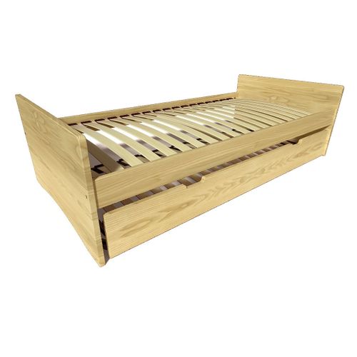 Lit Gigogne 90x200 Abc Pin Massif