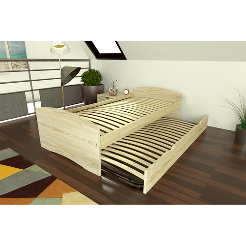 Lit Gigogne 80x200 Happy Pin Massif