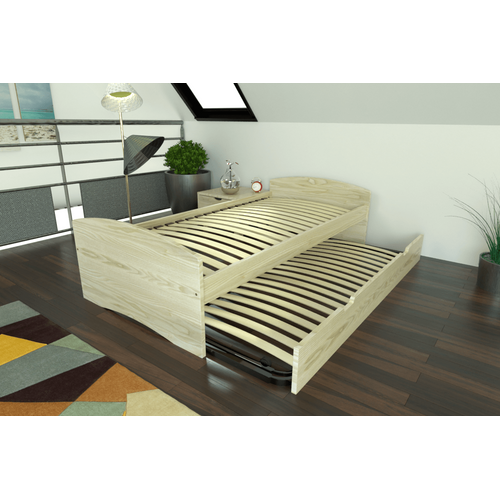 Lit Gigogne 90x200 Happy Pin Massif