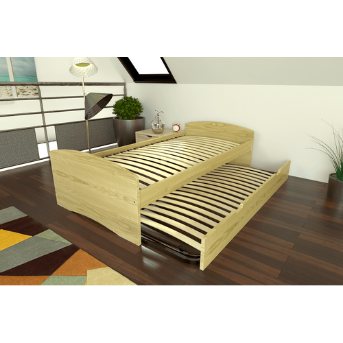 Lit Gigogne 90x200 Happy Pin Massif