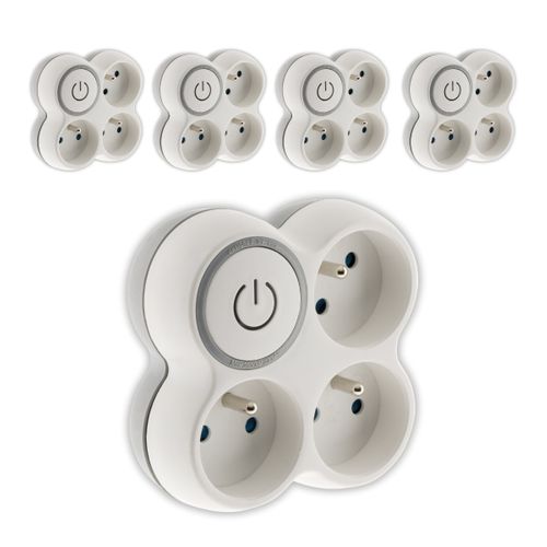 Lot De 5 Multiprises Triplites + Interrupteur 16a - Zenitech