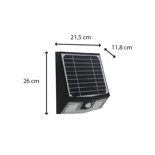 Lot De 2 Appliques Solaires Déportées + Détecteur Mouvement Ip65 - Eos Voltman