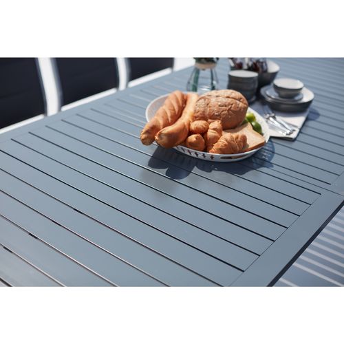 Arezzo 10 - Salon De Jardin Extensible 10 Places Gris