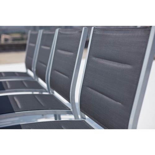 Arezzo 10 - Salon De Jardin Extensible 10 Places Gris