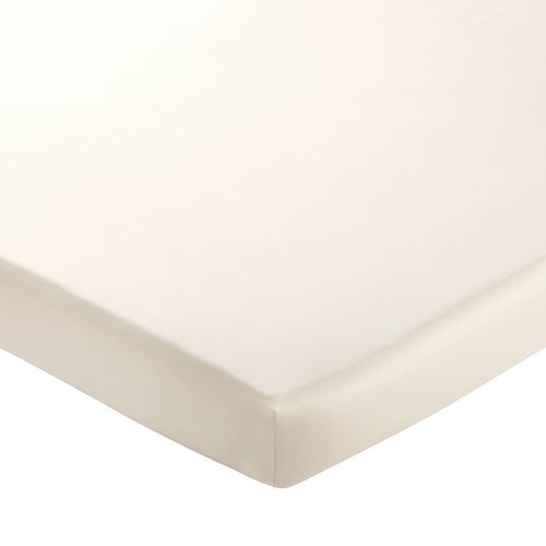 Drap-housse 140x190x28 Blanc Ivoire En Coton