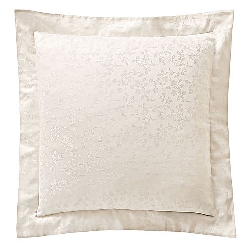 Taie Volant 50x70 Blanc Ivoire En Coton