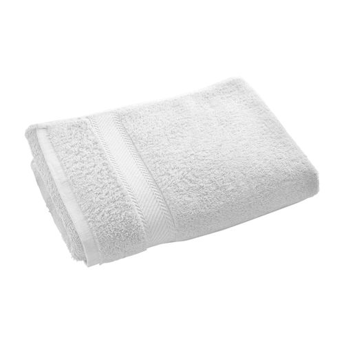 Serviette De Toilette 50x100 Blanc En Coton