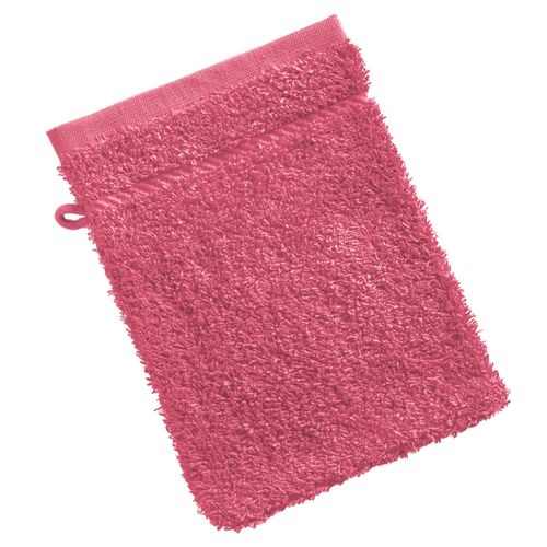 Lot De 2 Gant De Toilette 15x20 Rose Framboise En Coton