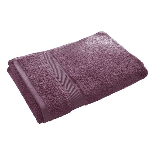 Drap De Bain 70x140 Violet Prune En Coton