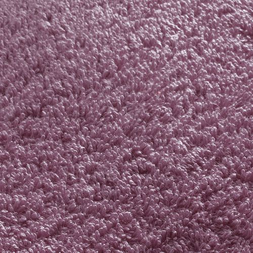 Serviette De Toilette 50x100 Violet Prune En Coton