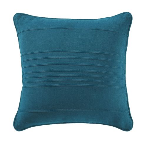 Housse De Coussin 65x65 Bleu Canard En Coton