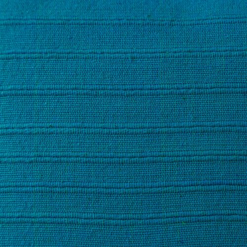 Housse De Coussin 65x65 Bleu Canard En Coton