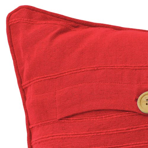 Housse De Coussin 40x40 Rouge En Coton