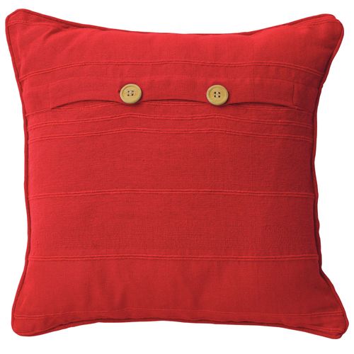 Housse De Coussin 40x40 Rouge En Coton