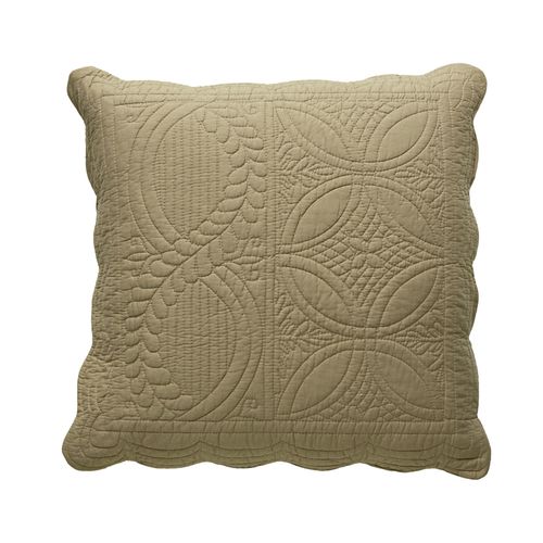 Housse De Coussin 40x40 Beige Ficelle En Coton