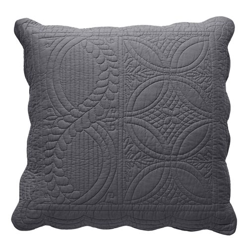 Housse D'oreiller 65x65 Gris Foncé En Coton