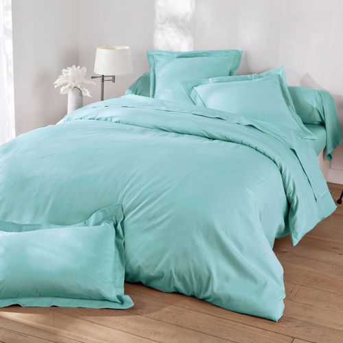 Housse De Couette 260x240 Bleu Aqua En Lin
