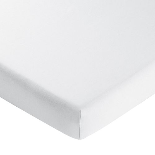 Drap-housse 160x200x28 Blanc En Lin