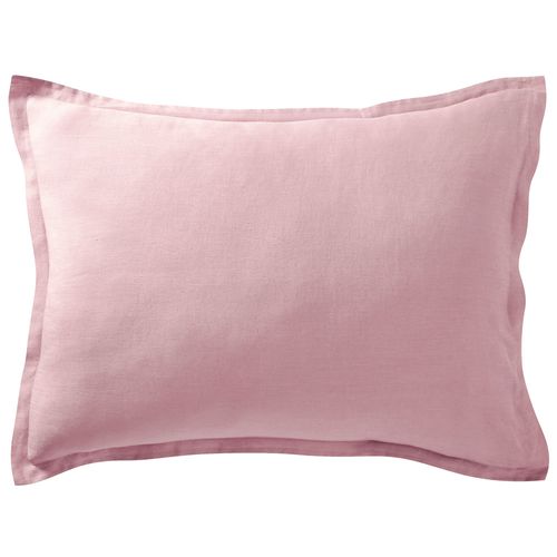 Taie Volant 50x70 Rose Thé En Lin