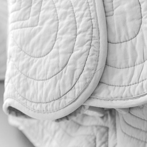 Chemin De Lit 50x200 Blanc En Coton