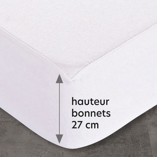 Protège Matelas 140x200 Blanc En Coton