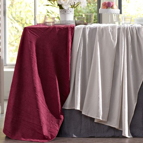 Nappe 150x150 Violet Prune En Polyester