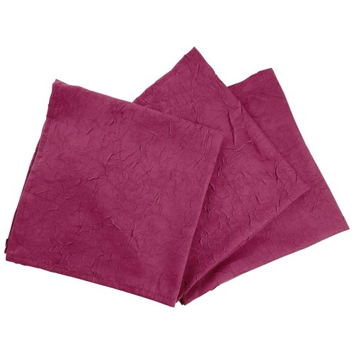 Serviette De Table 45x45 Violet Prune En Polyester