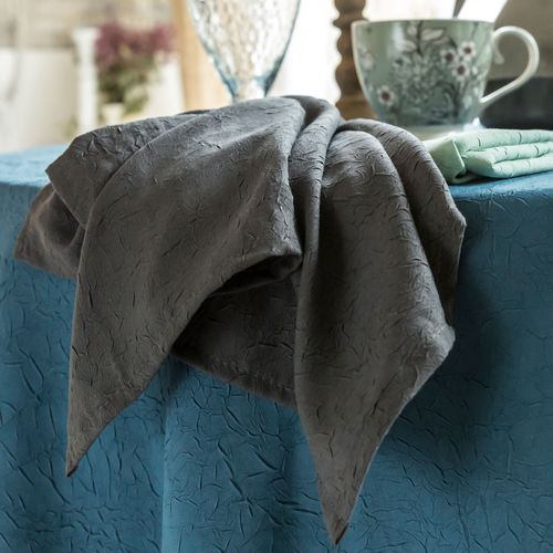 Serviette De Table 45x45 Gris Anthracite En Polyester